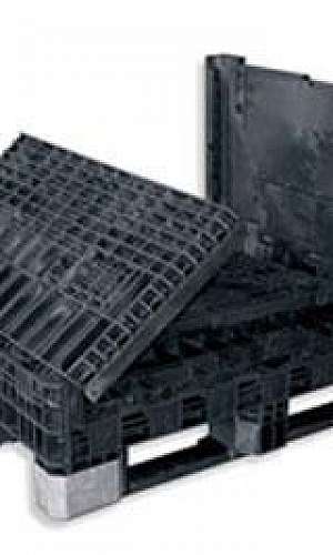 Caixa pallet plástica dobrável Caixa pallet plástica dobrável